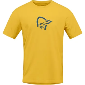 Pánské tričko Pánské tričko Norrona /29 Cotton Viking T-shirt Velikost: M / Barva: žlutá
