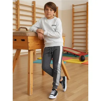 Chlapecké kalhoty Sinsay - Tepláky - šedá - 458DN-90X - 458DN-90X-128