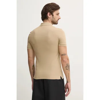 Pánská móda Bavlněné polo tričko Lacoste Lacoste Pique Polo Shirt PH4012 02S PH4012.02S béžová 80X, vel. XL