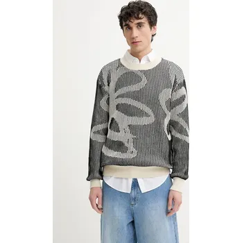 Pánský svetr Bavlněný svetr Desigual SALAMANCA pánský, černá barva, 25SMJF08 99X, vel. L