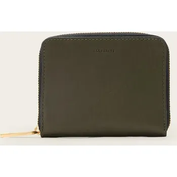 Peněženka Kožená peněženka AllSaints LENA HEX zelená barva, W130XC 91X, vel. ONE SIZE