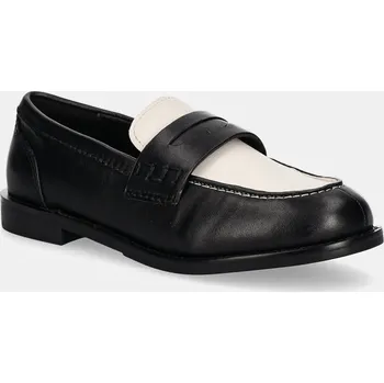 Dámské mokasíny Kožené mokasíny Aldo ADIBAEN dámské, černá barva, na plochém podpatku, 13838591 ADIBAEN 13838591.ADIBAEN 99X, EUR 37