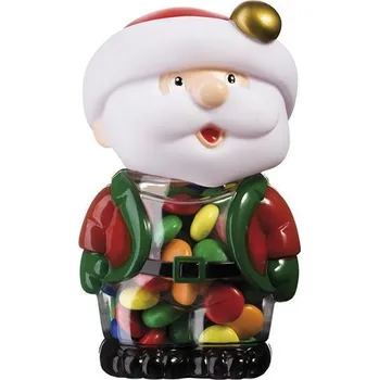 Vánoce Christmas figurka Santa - pokladnička s ovocným dražé 110g