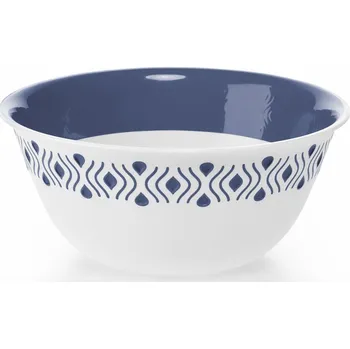 dětská miska STEFANPLAST Tosca 55051 Plastová miska průměr 23 cm, bílá/modrá STEFANPLAST