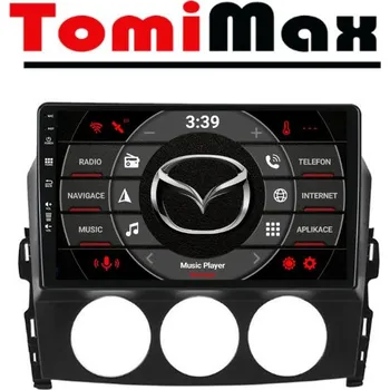 Auto Hi-Fi TomiMax Mazda MX-5 Android 14 autorádio s WIFI, GPS, USB, BT HW výbava: QLED 4 Core 2GB+32GB LOW - pouze displej A,C, Velikost obrazovky: Dotyková obrazovka: 9"