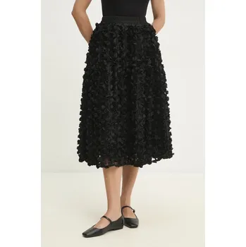 Dámská sukně Sukně Answear.LAB černá barva, midi, áčková A22200.HWK 99X, vel. S/M