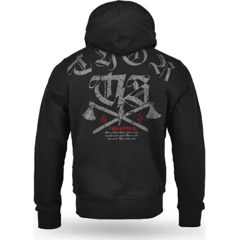 Pánská mikina Thor Steinar Lysfjord Mikina s Kapucí Černá 4XL