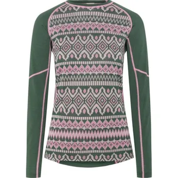 Dámské funkční tričko Kari Traa MALIA LS - tmavě zelená XXL
