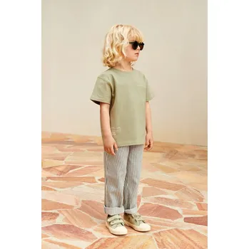 Chlapecké kalhoty Dětské kalhoty Liewood Harald Stripe Pants LW18852 modrá 55X, vel. 122