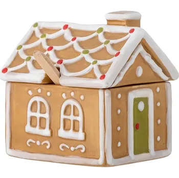 Dóza na potraviny Nádoba s víkem Bloomingville Ginnie Jar 349 ml 82060013 hnědá 88X