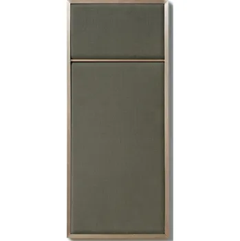 Magnetická kreslící tabulka Please Wait To Be Seated, Korková tabule Nouveau Pin, s mosazným rámem, S, šedá - Formadore