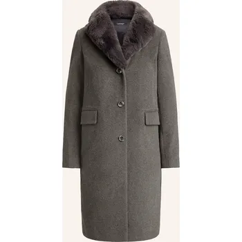 Dámský kabát Lauren Ralph Lauren Dámský Kabát S Umělou Kožešinou, šedá, 42