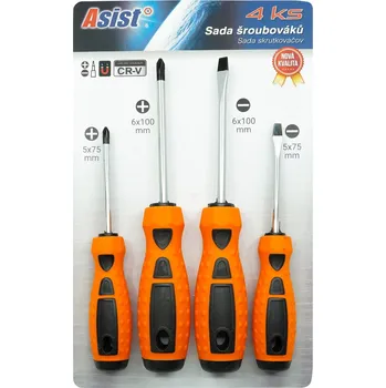 Šroubovák Asist Sada šroubováků 4ks, ChromVanadium ASIST