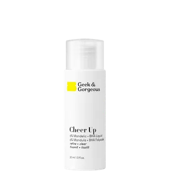 Pleťové sérum Geek & Gorgeous Cheer Up 30 ML, pleťové vody a tonika, středně silný exfoliant zaměřený na smíšenou pleť