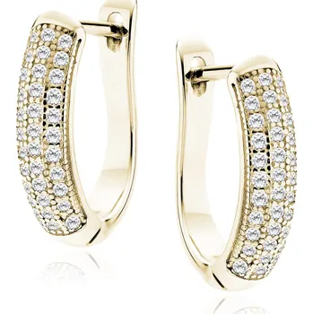 Náušnice Pozlacené náušnice OLÍVIE Ag 925/1000