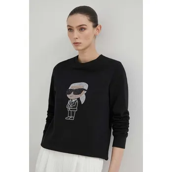 Dámská mikina Bavlněná mikina Karl Lagerfeld 230W1870 černá 99X, vel. S