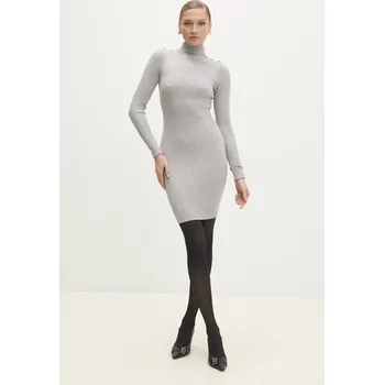 Dámské šaty Šaty Answear.LAB šedá barva, mini W0106AB.hms 90X, vel. S/M