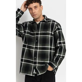 Pánská košile Carhartt WIP Vaughn (vaughn check/opuntia) XL, černá