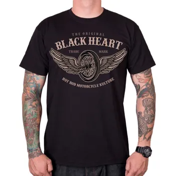 BLACK HEART Triko Wings černá - 3XL