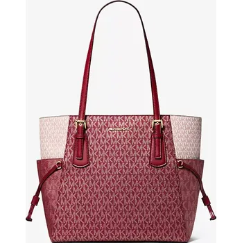 Kabelka MICHAEL KORS metalická dámská velká kabelka Voyager červená