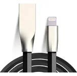 W-Star KBLTNBK2 - Kabel USB / Lightning, silikonový, 2,4A Premium, černá 2m