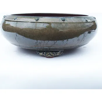 Květináč Miska 41 x 41 x 13,5 cm barva šedá