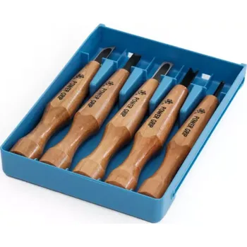 Dláto Sada řezbářských dlát MIKISYO Power Grip Blue - 5 kusů