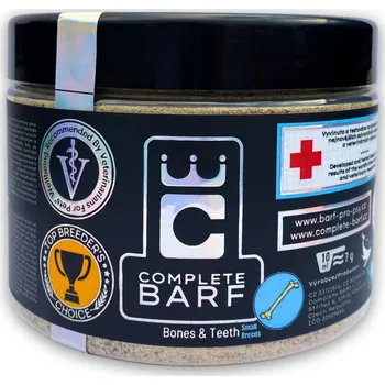 Complete BARF Kosti a zuby pro malá plemena Velikost balení: 450 g