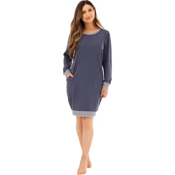 Dámská noční košile Noční košile REGINA 159 tmavě modrá XL 0