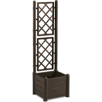 Truhlík STEFANPLAST Truhlík 30 l s treláží/mřížkou, hnědý STEFANPLAST