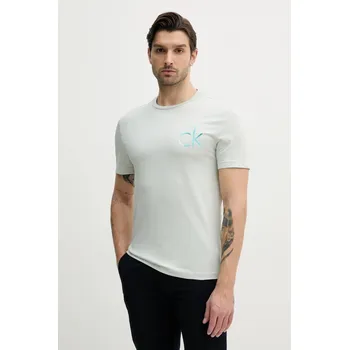 Bavlněné tričko Calvin Klein K10K114146 zelená 07X, vel. L