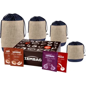 Sáček na potraviny ZEMBAG Dárkový balíček kompletní řada, modrá s kotvou