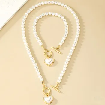 Souprava šperků IZMAEL Set PS 38771 Bílá/Zlatá KP38771