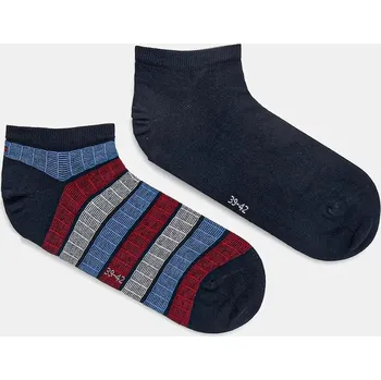 Pánské ponožky Ponožky Tommy Hilfiger 2-pack pánské, tmavomodrá barva, 701232934 59X, vel. 39/42