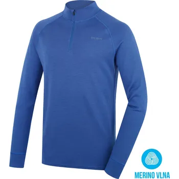 Pánská mikina Husky Pánská merino mikina Aron Zip M XXL, blue