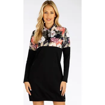 Dámská móda Dámské šaty LITEX s dlouhým rukávem černé Velikost: XL, kód: LI-7F162-XL