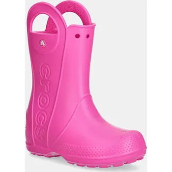 Chlapecké holínky Holínky Crocs HANDLE IT RAIN BOOT KIDS 211052.CROCS.HANDLE.IT. růžová 43X, EUR 32/33