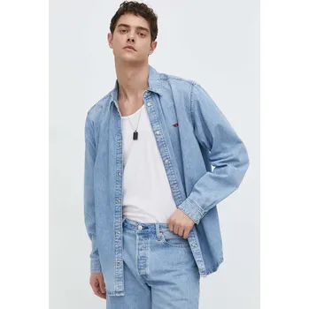 Pánská košile Džínová košile Diesel D-SIMPLY CAMICIA pánská, regular, s klasickým límcem, A03534.068KC modrá 55J, vel. XL