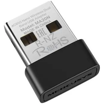 Síťová karta USB klient TP-Link Mercusys MA20NB Wireless USB adapter AC650, 2,4G/5,4GHz, Bluetooth