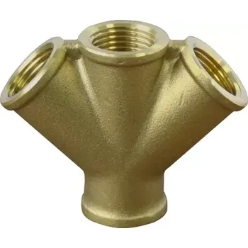 Příslušenství ke kompresoru VWS38 roztrojka na vzduch 4x 3/8" vnitřní závit (ABAC)