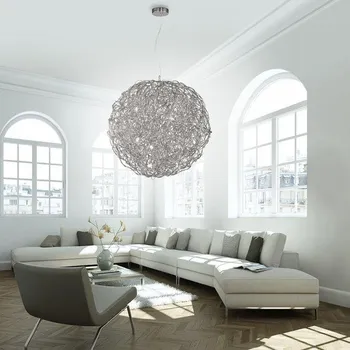 Paul Neuhaus Závěsné LED luxusní svítidlo SAREA, 600W, ø 75 cm Barva: Stříbrná