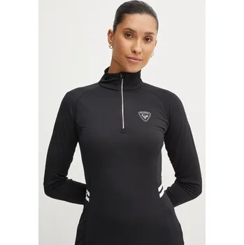 Pánské tričko Funkční triko s dlouhým rukávem Rossignol Poursuite černá barva, RLMWL02 99X, vel. XS