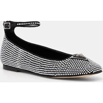 Dámské baleríny Baleríny Guess LEVVISE černá barva, FLPLVS SAT02 FLPLVS.SAT02.BLACK 99X, EUR 38