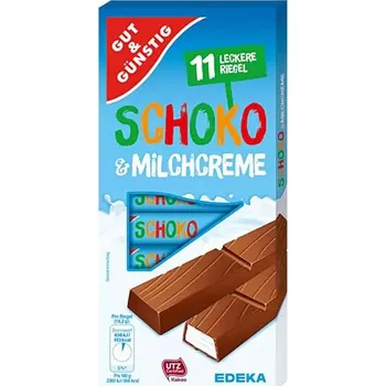 Cukrovinka GG německé čokoládové tyčinky se smetanou 11ks, 200g