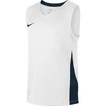 Dres Nike YOUTH TEAM BASKETBALL STOCK JERSEY-WHITE/OBSIDIAN nt0200-101 Velikost XS