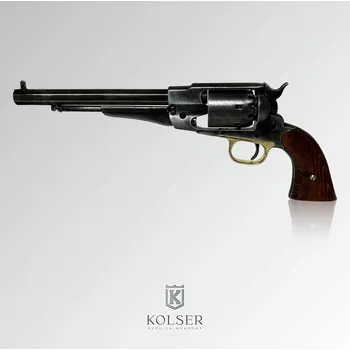 Replika zbraně Kolser - Replika coltu Kolser - Remington 1858 – kapslová verze (patinovaný černý)