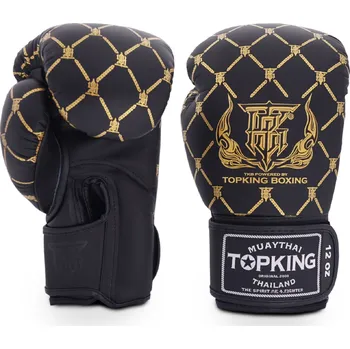 Boxerské rukavice Boxerské rukavice TOP KING Black Gold - TKBGCH-BK-GD Velikosti: 14 oz