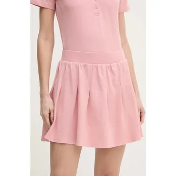 Dámská sukně Sukně Guess SUZANNE růžová barva, mini, áčková, V5RD00 KCOK1 V5RD00.KCOK1 39X, vel. S