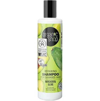 Šampon ORGANIC SHOP Regenerační šampon pro poškozené vlasy Avokádo a olivy 280 ml