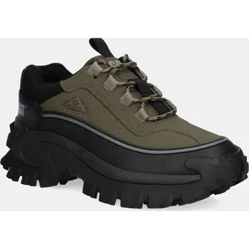 Pánská obuv Nubukové tenisky CAT Footwear INTRUDER GALOSH 2.0 LOW WP P111620 zelená 91X, EUR 37